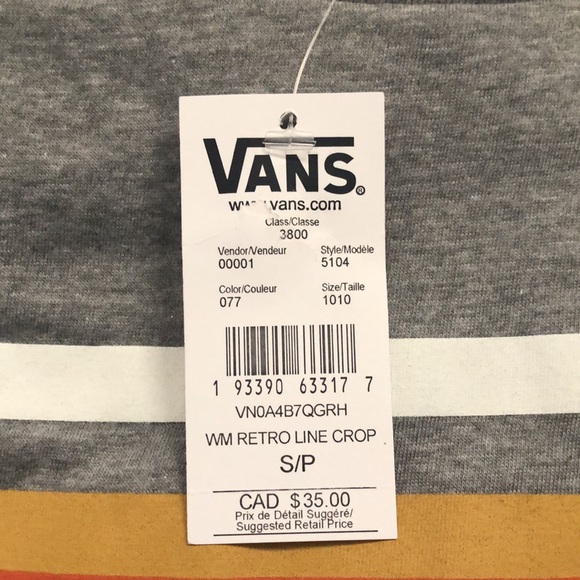 Grey Vans crop top - Picture 4 of 4